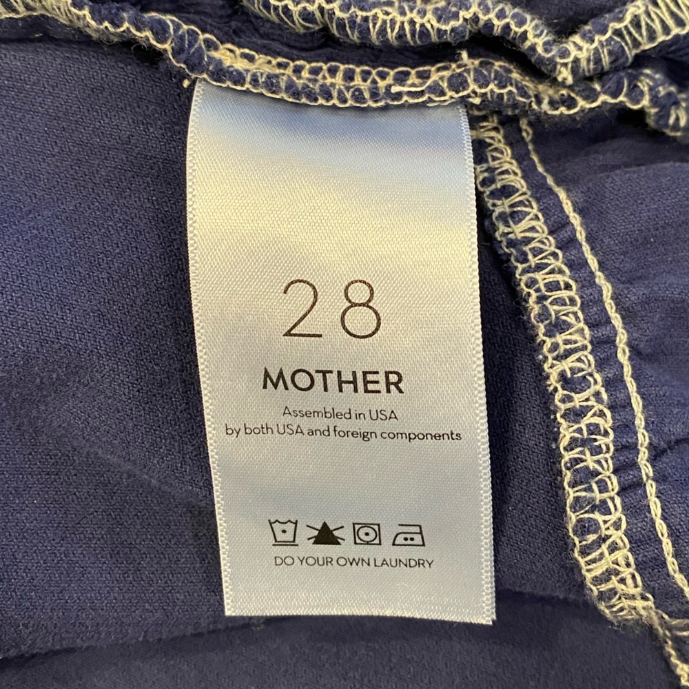 MOTHER💕The Ruffle Mini Skirt in Bet Blueprint Size 28 - Picture 12 of 15